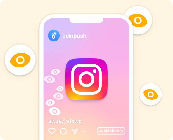 Instagram Live Zuschauer kaufen Mockup