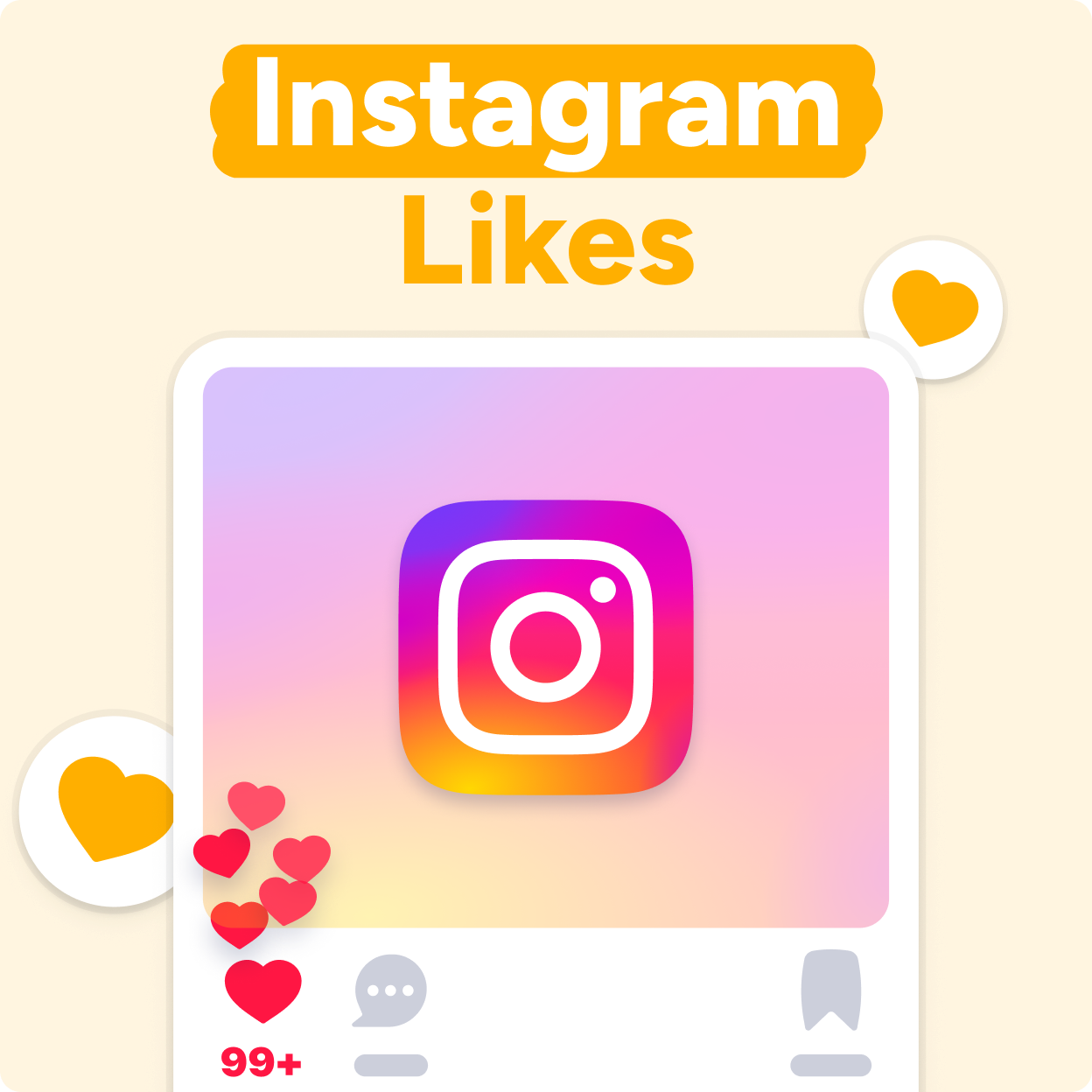Instagram Likes kaufen Mockup