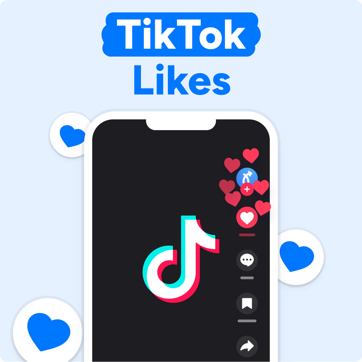 TikTok Likes kaufen Mockup