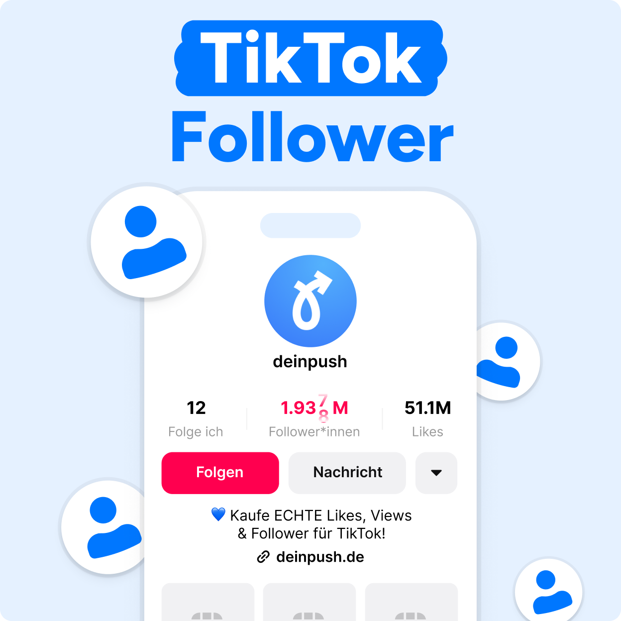 TikTok Follower kaufen Mockup