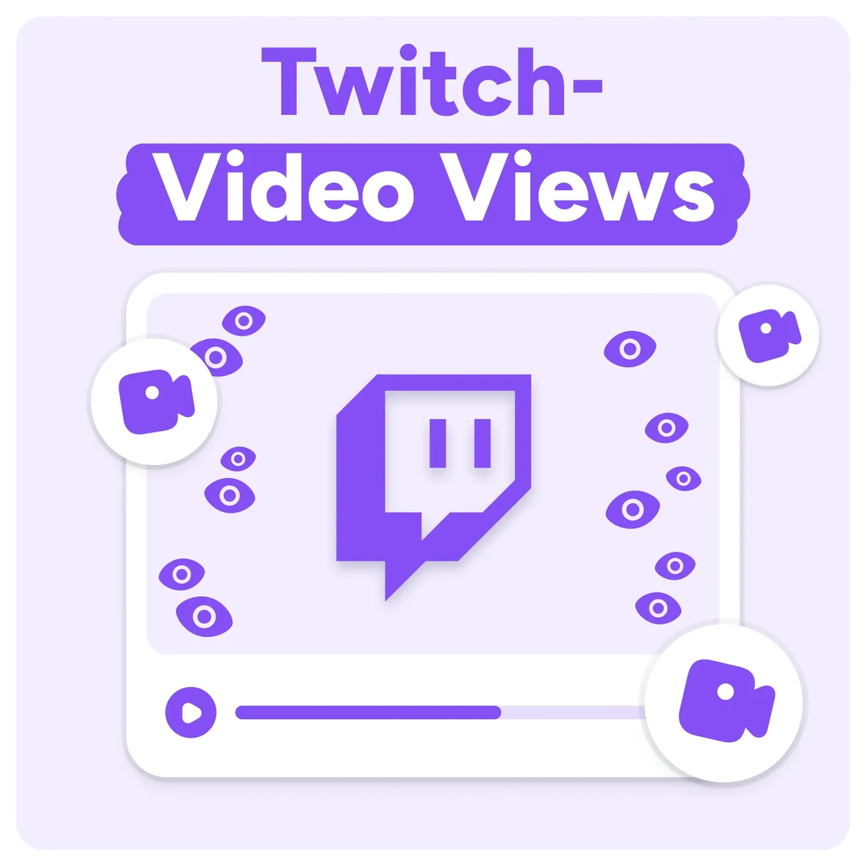 Twitch Video Views kaufen Mockup